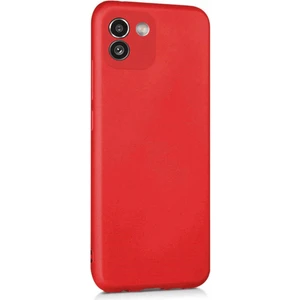 Cepte Aksesuar Samsung Galaxy A03 Uyumlu Kılıf Kamera Korumalı Silikon Zore Biye Arka Kapak