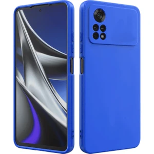 Cepte Aksesuar Xiaomi Poco M4 Pro Uyumlu Kılıf Kamera Korumalı Silikon Zore Biye Arka Kapak