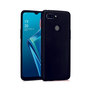 Cepte Aksesuar Oppo A12 Uyumlu Kılıf Kamera Korumalı Silikon Zore Biye Arka Kapak