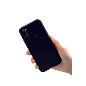 Cepte Aksesuar Samsung Galaxy M11 Uyumlu Kılıf Kamera Korumalı Silikon Zore Biye Arka Kapak