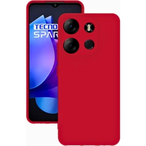 Cepte Aksesuar Tecno Spark Go 2023 Uyumlu Kılıf Kamera Korumalı Silikon Zore Biye Arka Kapak