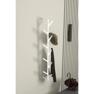 9 Kollu Metal Askılık Antre Hol Giriş Çanta Şal Mont Kaban Havlu Bornoz Düzenleyici Çok Amaçlı Fidan Askılığı - Beyaz