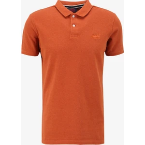 Düz Turuncu Erkek Polo T-Shirt M1110343A5EY_CLASSIC Pıque Polo