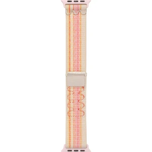 PineApple TR Watch 7 45MM Uyumlu Krd-91 Hasır Kordon Strap Kayış Zore Pembe