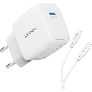 20W Gan Usb-C Şarj Aleti Qc4.0 Pd iPhone & iPad & Android Uyumlu Hızlı Şarj Cihazı + 2 Metre Type-C 60W Şarj Kablosu