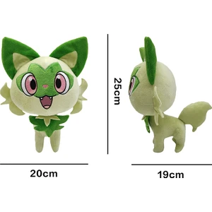 17-25 cm Anime Karakterler Pokemon Pikachu Meowth Lucario Eve Charmander Mewtwo Pet Peluş Kolye Oyuncak (Yurt Dışından)
