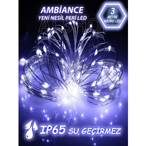 Yeni Nesil 3 m 30 LED Beyaz Peri Işıkları – Dekoratif, Enerji Tasarruflu ve Uzun Ömürlü Aydınlatma