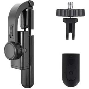 Q08 Siyah Gimbal 360 Derece Uzaktan Kumandalı Taşınabilir Selfie Çubuğu Tripod