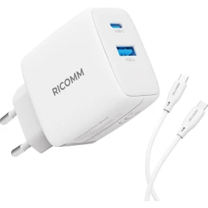65W GaN USB-C + USB-A Şarj Aleti Hızlı Şarj Cihazı + 2MT 100W Type-C Kablo