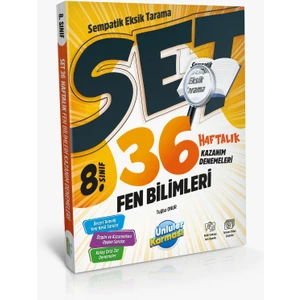 Ünlüler Karması 8. Sınıf LGS Sempatik Fen Bilimleri 36 Haftalık Kazanım Denemeleri