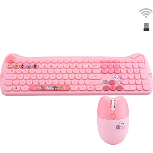 Geezerkitty Plus Kablosuz Sessiz Klavye Mouse Seti SMK-672