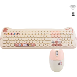 Geezerkitty Plus Kablosuz Sessiz Klavye Mouse Seti SMK-672
