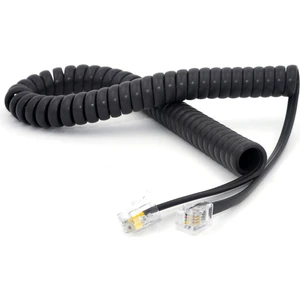 Telefon Ahize Kablosu Spiral Siyah Polaxtor