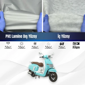 Ultra Shop Mondial 125 Road Boy Su Geçirmez Motosiklet Branda 4 Mevsime Uygun Motor Brandası