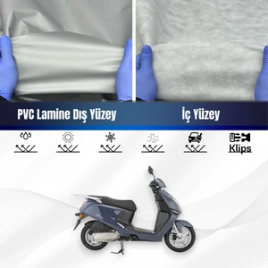Ultra Shop Mondial 125 Lavinia Su Geçirmez Motosiklet Branda 4 Mevsime Uygun Motor Brandası