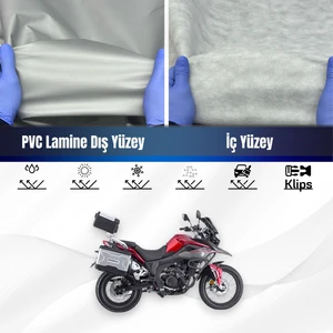Ultra Shop Mondial Rx3i Evo-Abs Su Geçirmez Motosiklet Branda 4 Mevsime Uygun Motor Brandası