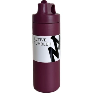 Çift Yalıtımlı Pipetli Bordo 550ML Stainless Steel Vakumlu Termos