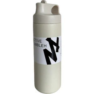 Çift Yalıtımlı Pipetli Beyaz 550ML Stainless Steel Vakumlu Termos