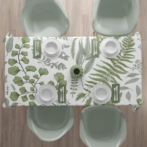 Casa Suki Adaçayı Yeşil Masa Örtüsü