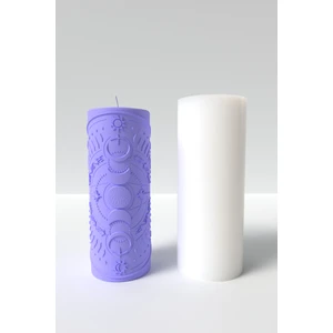 Cage Art Studio Astroloji Desenli Mum Silikon Kalıp M1 - Astroloji / Ayın Evreleri Mum Kalıbı 12 x 4.7 cm M1