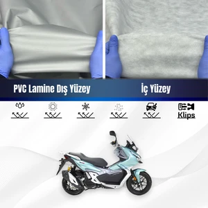 Ultra Shop Rks Freccia 150 Su Geçirmez Motosiklet Branda 4 Mevsime Uygun Motor Brandası