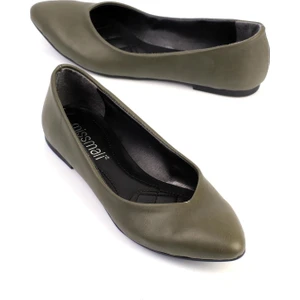 Bailey Kadın Babet Yeşil Deri