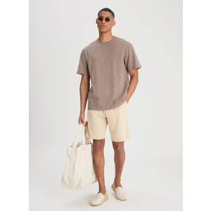 Bisiklet Yaka Taş Erkek T-Shirt L22200155 Bisiklet Yaka T-Shirt