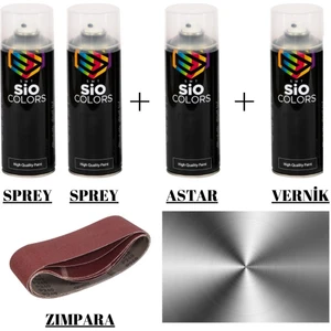 Sio Colors Metalik Renk Özel Set Jant-Metal-Ahşap-Araba Sprey Boya 400 ml