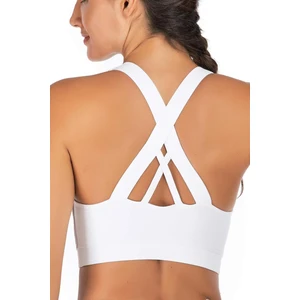 Ghassy Co. Kadın Çarpraz Sırt Detaylı Criss Cross Kaplı Yoga Egzersiz Fitness Spor Sütyeni