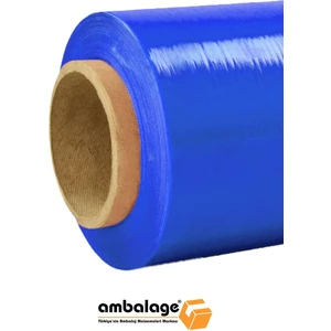 Net 50 Metre 23 Mic Kalın Mavi Eşya Mobilya Sarma Koruma Ambalaj Streci Taşınma Koli Streci