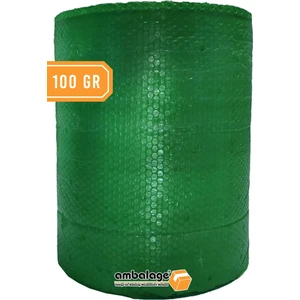 Balonlu Naylon 100CM x 20 Metre Kalın Havalı Naylon Yeşil Üç Katlı Balonlu Naylon Pat Pat Pıt Pıt