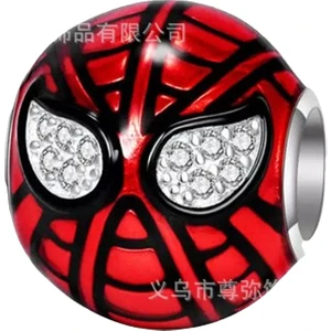 Asaf Accessory Marvel Spiderman Kırmız Kafa Charm