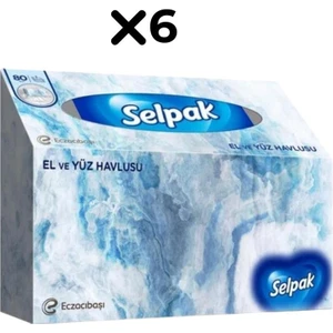 El ve Yüz Havlusu 80'li (6 Paket)