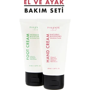 Polente Natural El ve Ayak Bakım Seti Prebiyotik Destekli 2'li 50 ml Nemlendirici Krem