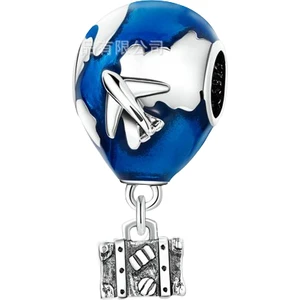 Asaf Accessory Uçak Valiz Balon Charm