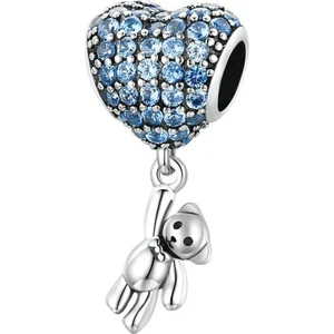Asaf Accessory Sallantılı Kalpli Ayıcık Charm