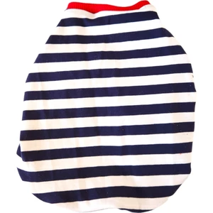 Kedi Köpek Çizgili Yazlık pamuk Tshirt