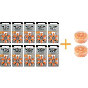 Extra 13 Numara Işitme Cihazı Pili (6X10 60 Adet) + Nem Tableti Hediyeli