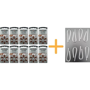 Extra 312 Numara Işitme Cihazı Pili (6X10 60ADET) + 8 Adet Hortum Hediyeli