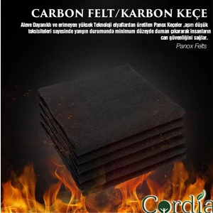 KB-KK005 Kaynak Battaniyesi - Kaynak Örtüsü -Karbon (Preox) Keçe 50 cm x 50 cm x 5 mm