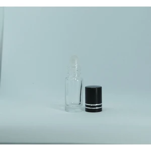 Boş Parfüm Şişesi 3 ml (5 Adet) Siyah Kapaklı Roll-On Boş Şişe