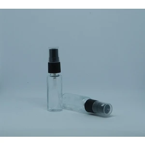 Boş Parfüm ve Kolonya Şişesi 5 ml 5 Adet Silindir Boş Cam Siyah Sprey Şişe