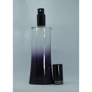 Boş Parfüm Şişesi 100 ml (2 Adet) Siyah Ieyfel Siyah Metal Valf ve Kapak