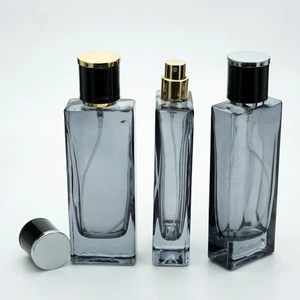 Parfüm Şişesi 50 ml 5 Adet Siyah Boyalı Tower Model