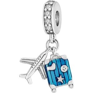 Asaf Accessory Uçak ve Valiz Sallantılı Charm