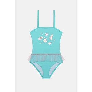 Kız Çocuk Starfish Açık Mavi Mayo