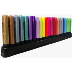 Masaüstü Stantlı 24 Adet Fosforlu Kalem-Penmark-6sim-6pastel-6neon-6tropik