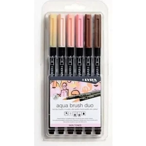 Graduate Aqua Brush Duo Çift Taraflı Skin Tones 6'lı Set