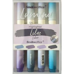 Lumina Lilac Fosforlu Kalem 4'lü Set