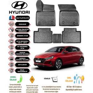 Kalite Oto Hyundai I20 2024 Model 4d Araca Özell Havuzlu Paspas Takımı